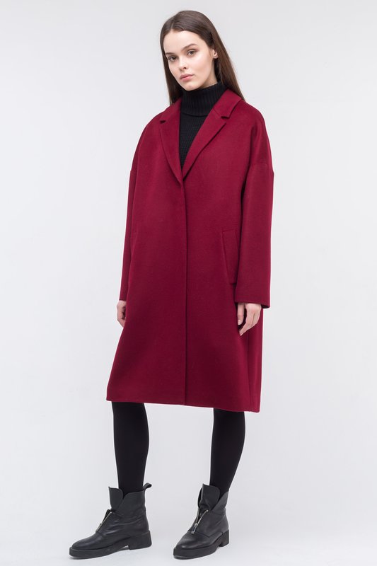 Oversized Burgundy Coat