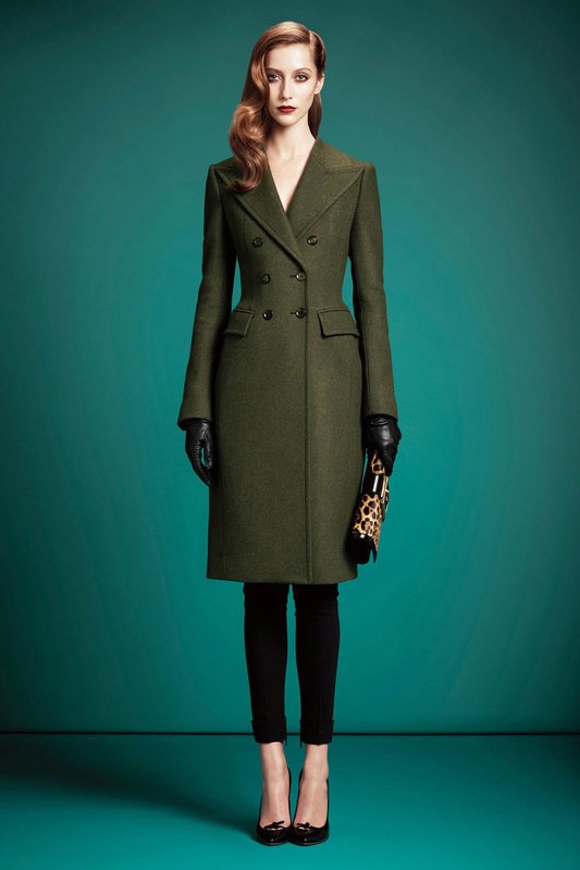 Slim Khaki Coat Dress