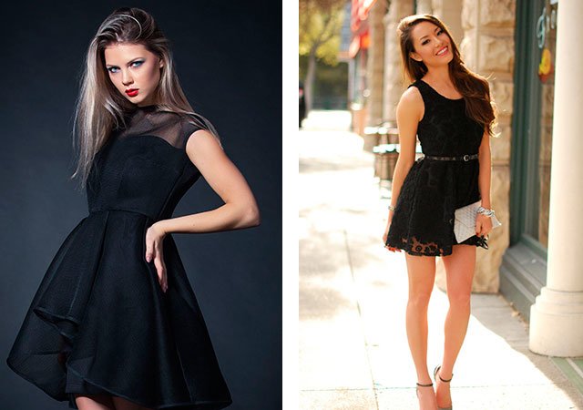 Options de robe noire