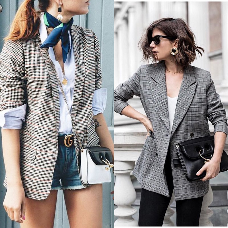 Mga Blazer ng Spring Check