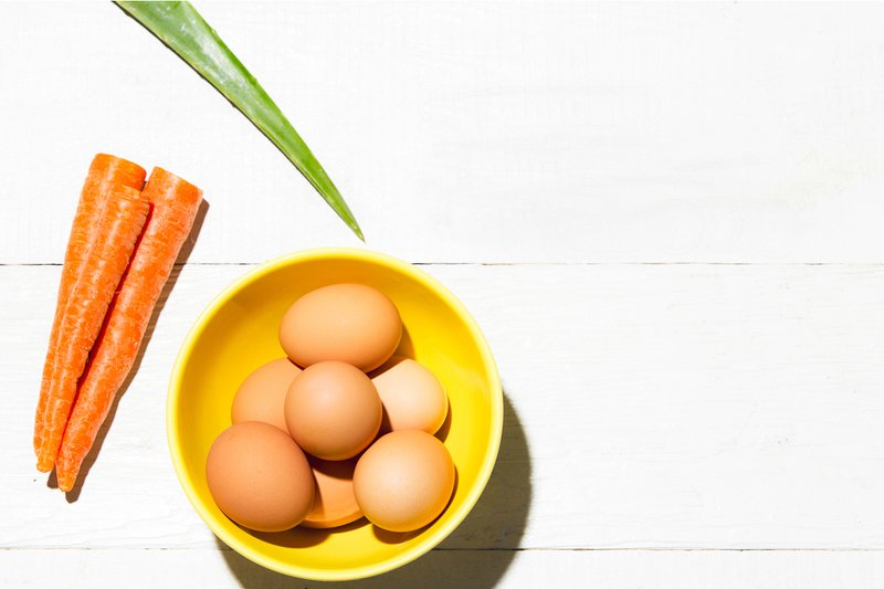 Masque raffermissant au blanc d'oeuf et aux carottes