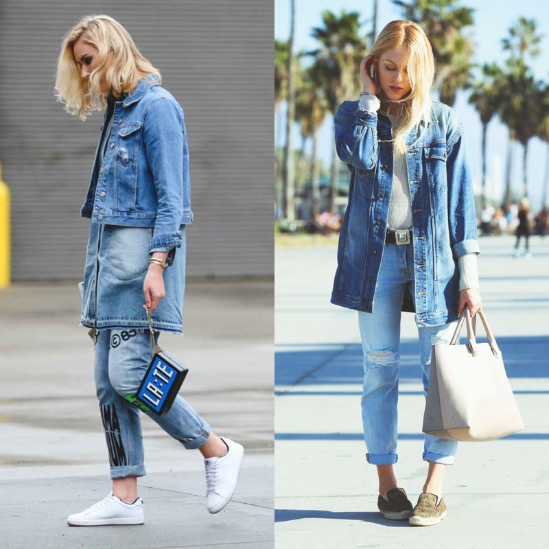 Ang trend ng spring-summer: kabuuang hitsura ng denim