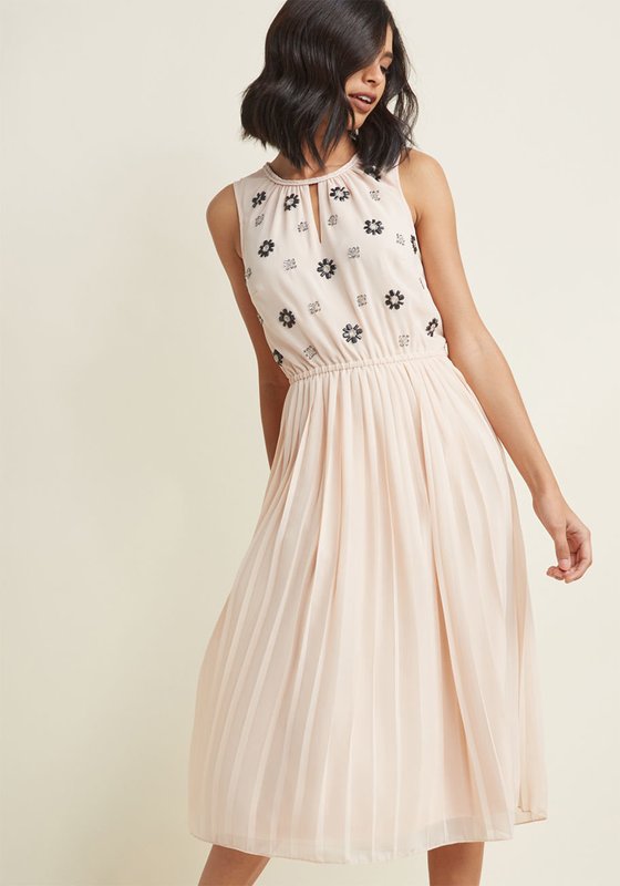 Chiffon Midi Dress