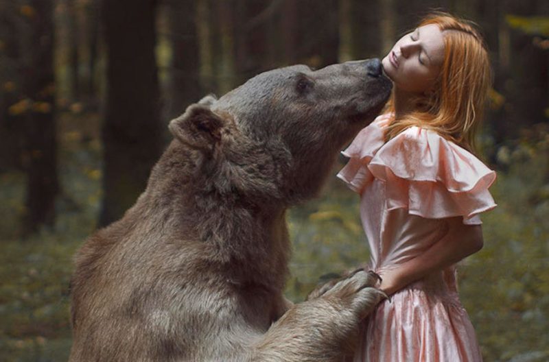 Actions humaines dans un rêve sur un ours