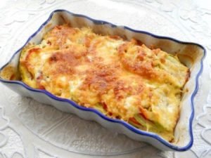 Casserole de courgettes à la tomate et au fromage