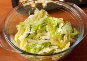 Caesar Salad na may Manok