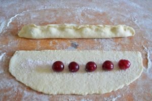 Tarte d'escargot à la cerise