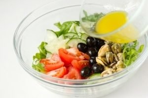 Salade de roquette et moules