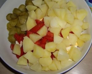 Salade de jambon et pommes de terre