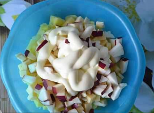 Salade au céleri et pomme