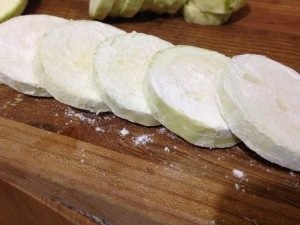 Courgette à la pâte