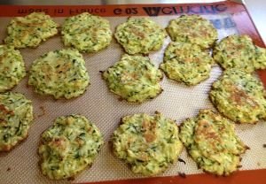 Beignets de courgettes au fromage et à l'ail