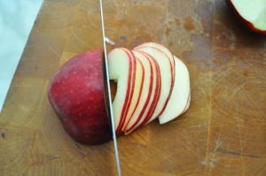 Roses de pommes en pâte feuilletée