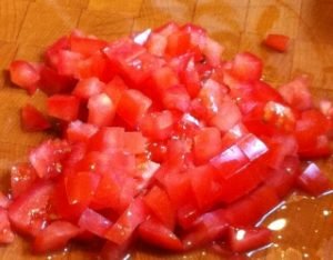 Salade d'avocat et tomates