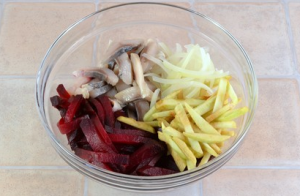 Beetroot, Herring at Apple Salad