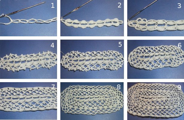 Serviettes en crochet pour débutants