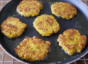 Beignets de courgettes au fromage et à l'ail