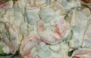 Salade de crevettes: recette avec photo