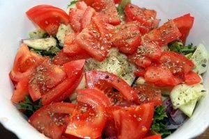 Salade de Carême aux Calamars et Légumes