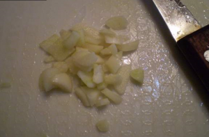 Salade d'oignons verts