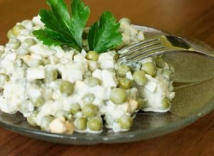 Salade Aux Pois Verts Et Œuf