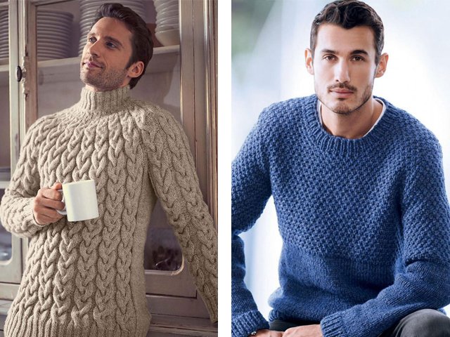 Comment tricoter un pull homme avec des aiguilles à tricoter?