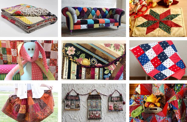 Mga produktong DIY patchwork