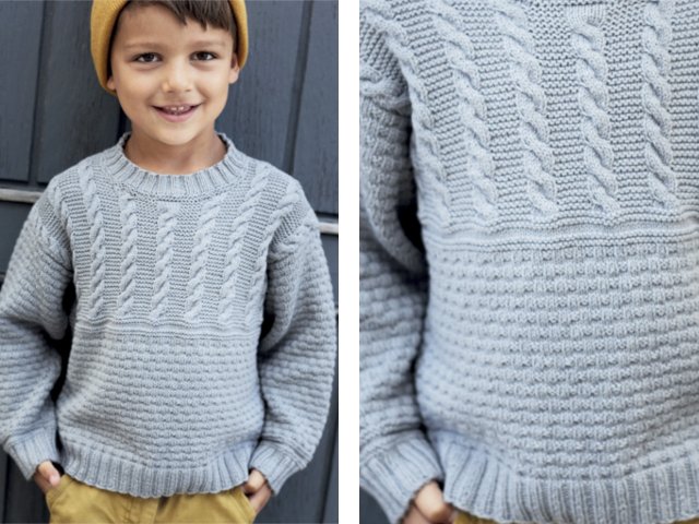 Pagniniting sweater para sa isang batang lalaki