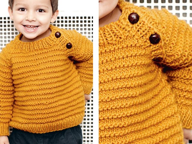 Pagniniting sweater para sa isang batang lalaki