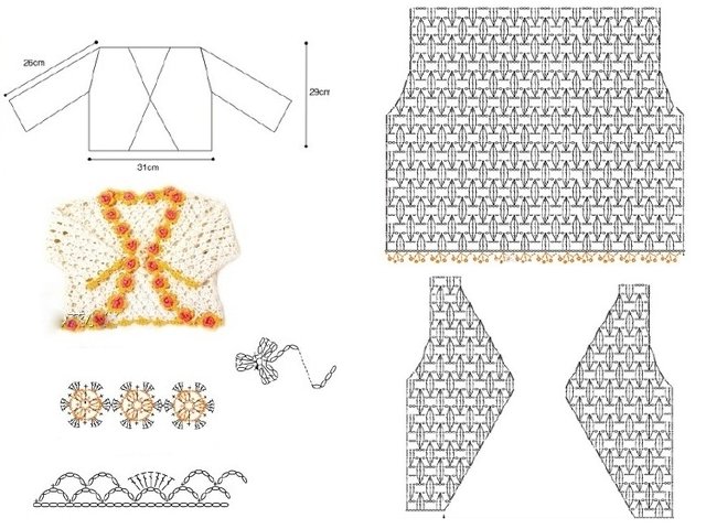 Comment faire un crochet pour un boléro pour une fille?