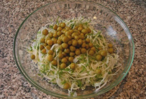 Coleslaw at Green Peas Salad