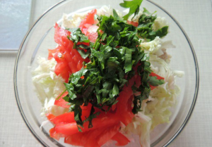 Salade Breeze aux champignons et chou de Beijing