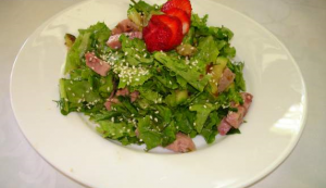 Salade de jambon et sésame