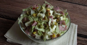 Salade de jambon et chou de Pékin