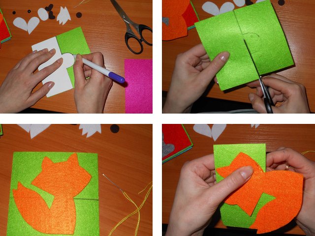 Bricolage jouets en feutre avec des motifs pour les débutants