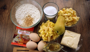 Gâteau au miel et à la poire