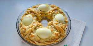 Anneau de Noël tarte au poulet