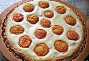 Apricot curd cake