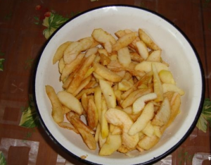 Fouetter la tarte aux pommes