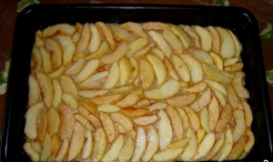 Fouetter la tarte aux pommes