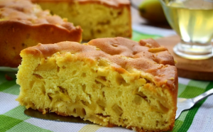 Gâteau au miel et à la poire