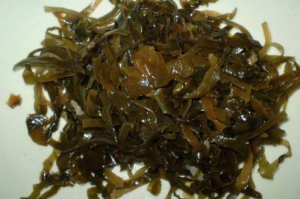 Seaweed, pusit at pipino salad