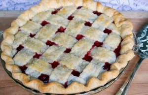 Shortcake Pie With Cherry