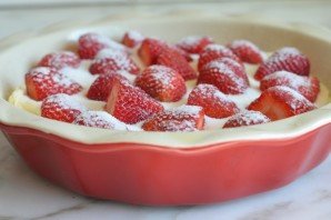 Tarte aux fraises sur kéfir