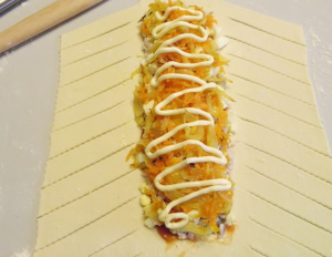 Tarte au poisson en pâte feuilletée