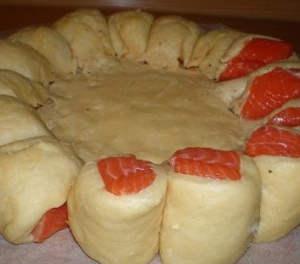 Pink salmon pie