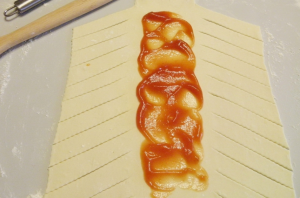 Tarte au poisson en pâte feuilletée