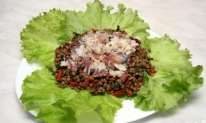 Salade De Lentilles De Poisson Fumé