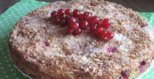 Tarte aux groseilles rouges (pâte de kéfir)