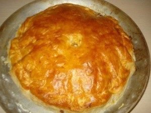 French pie na may ham at keso